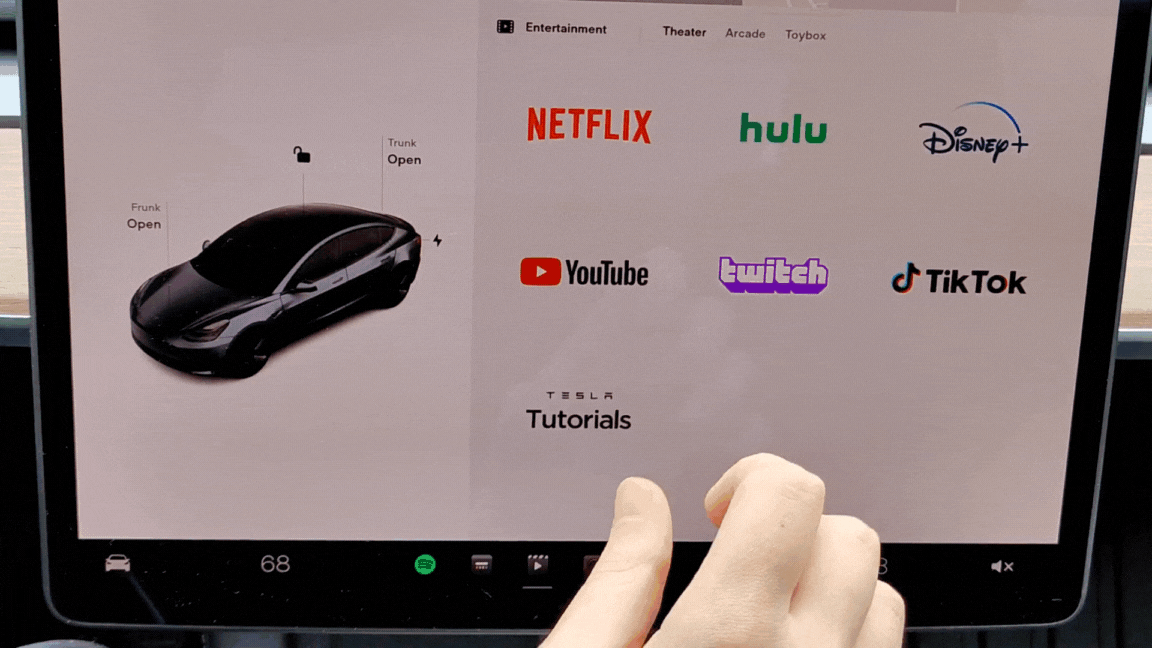 YouTube och Netflix Carplay AI-box för TESLA